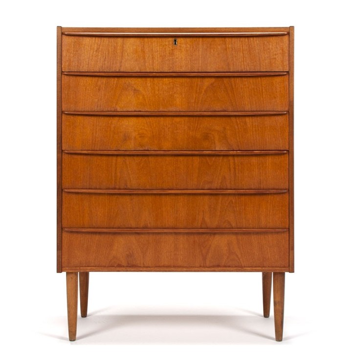 Danish teak Mid-Century vintage chest of drawers