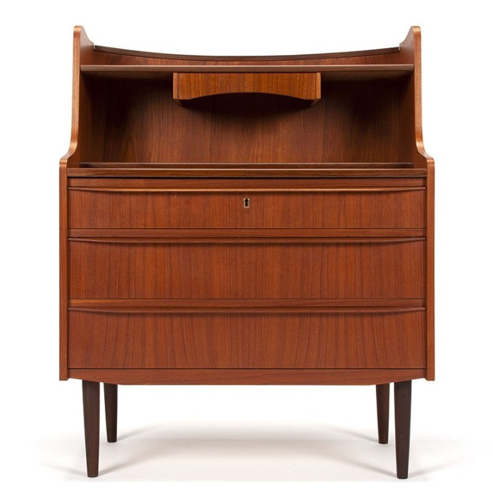 Danish vintage Mid-Century design secretary in teak