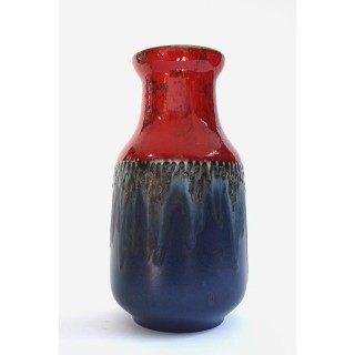 West-Germany vaas rood/ blauw - Retro Studio