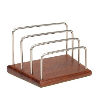 Danish teak letter holder vintage sixties