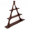 Teak Danish vintage spice wall rack