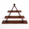 Teak Danish vintage spice wall rack