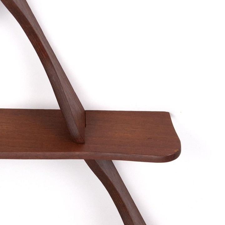 Teak Danish vintage spice wall rack