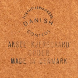 Eiken Deense vintage design spiegel van Aksel Kjersgaard model