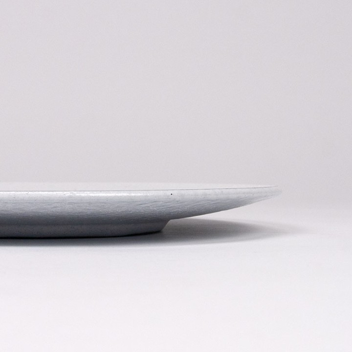 Aardewerken vintage gebak of sierschaal met hert