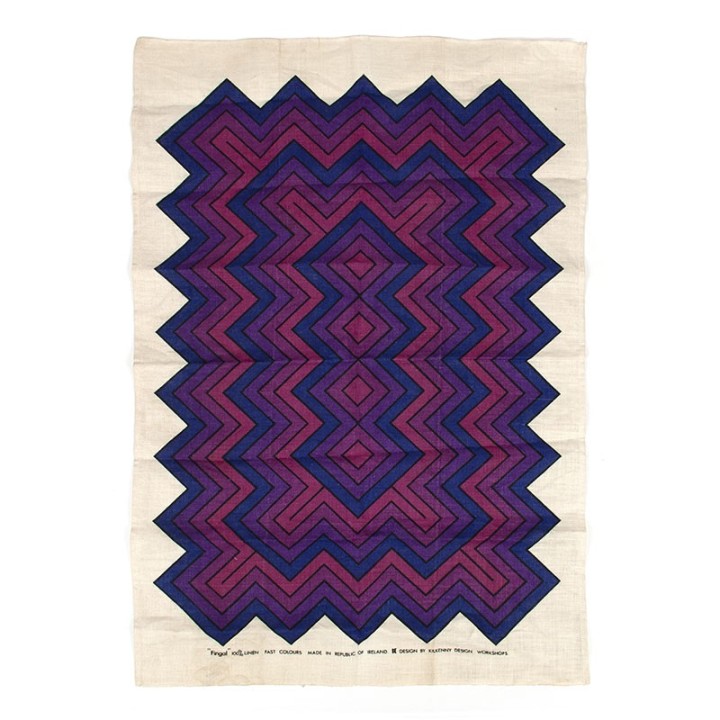 Vintage Ierse Fingal Kilkenny design linnen doek