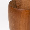 Houten vintage vaas jaren zestig/ zeventig