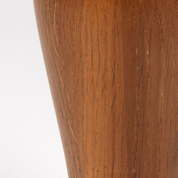 Wooden vintage vase from the sixties/seventies
