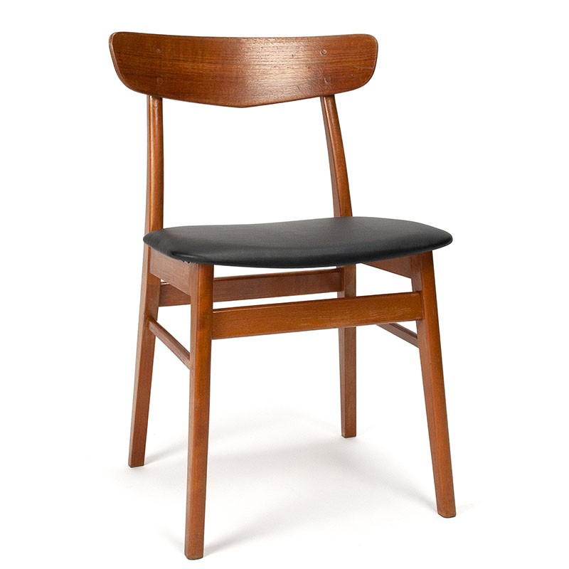 Dining table chair vintage teak Danish model