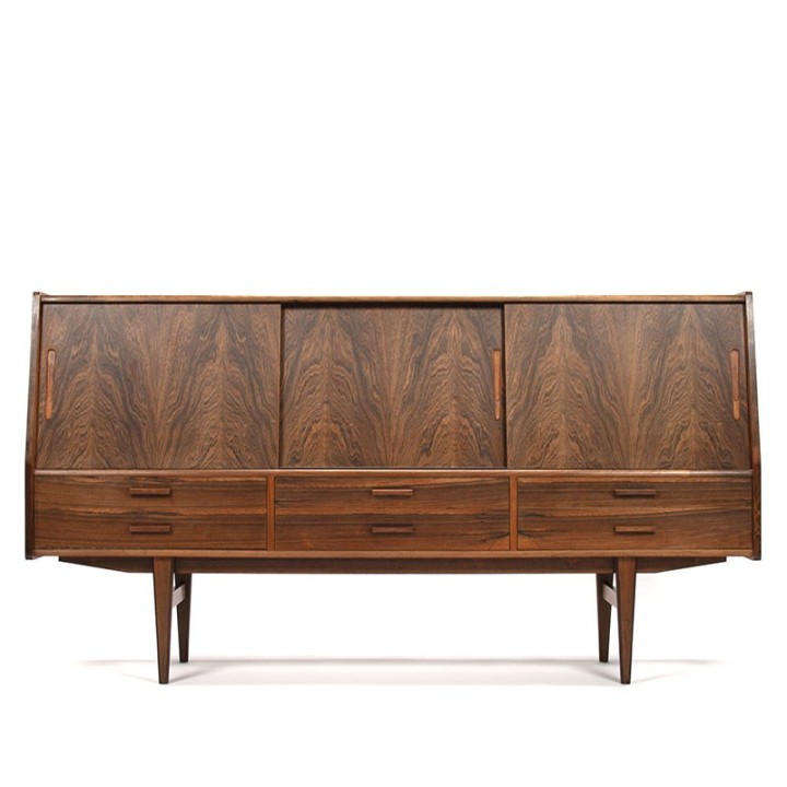 Danish vintage rosewood sideboard design Borge Seindal