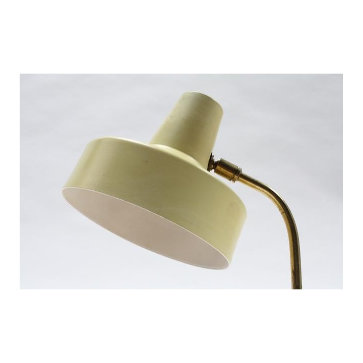 Geel/koperen tafellamp 1960's - Retro Studio