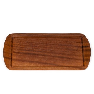 Teakhouten vintage dienblad uit de jaren zestig