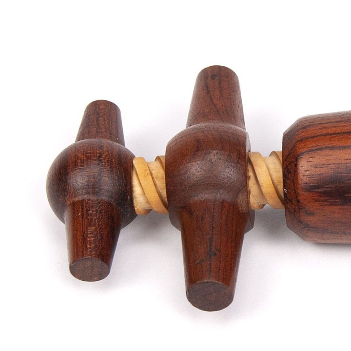 Teakhouten Deense vintage wijnflesopener