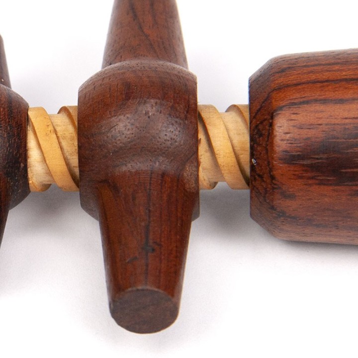 Teakhouten Deense vintage wijnflesopener