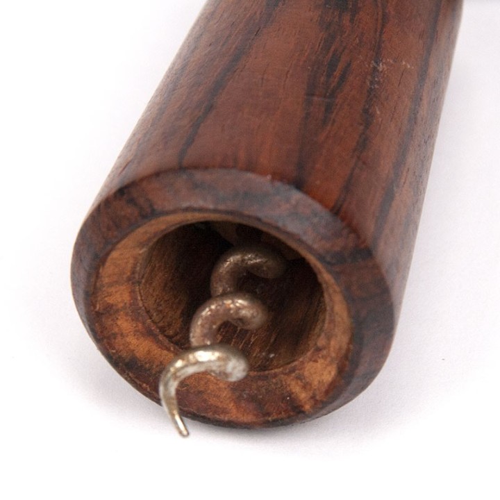 Teakhouten Deense vintage wijnflesopener
