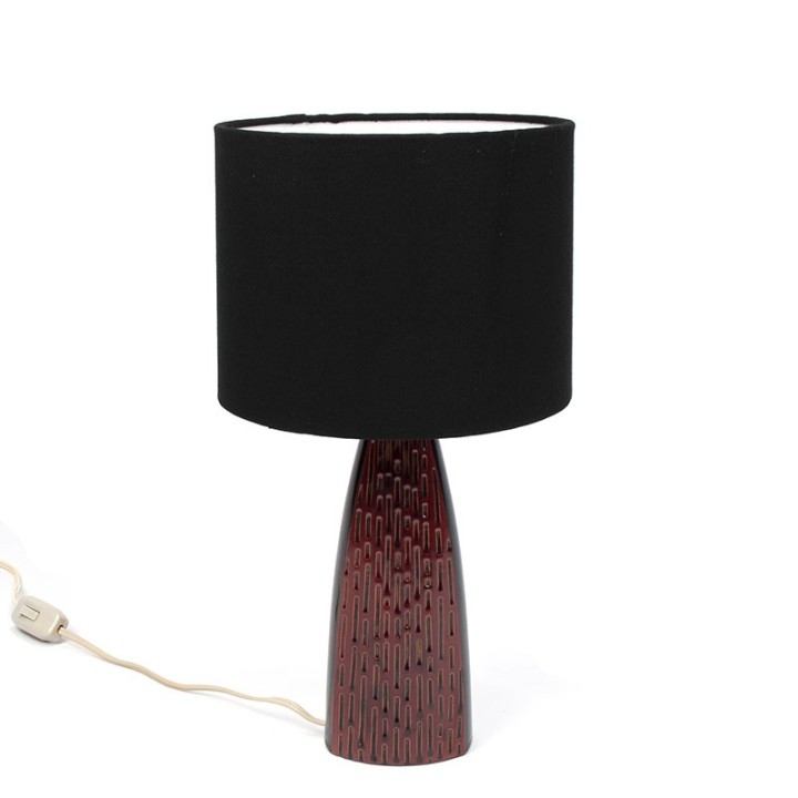 Deense vintage keramiek tafellamp van Lyfa
