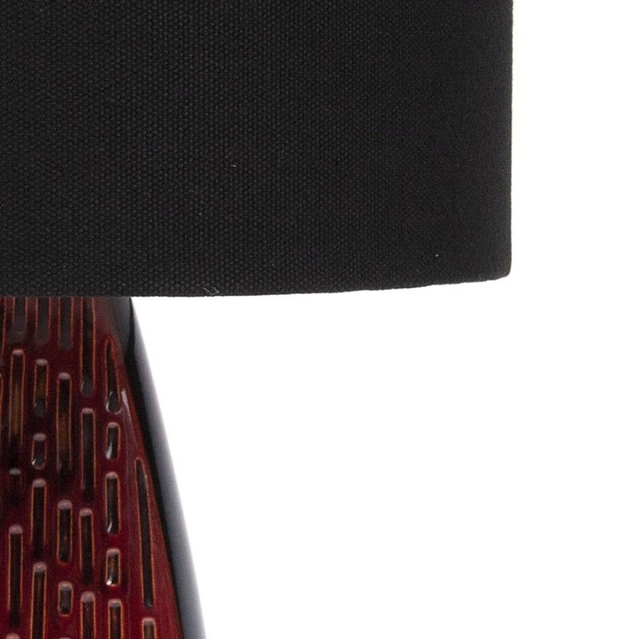 Danish vintage ceramic table lamp from Lyfa