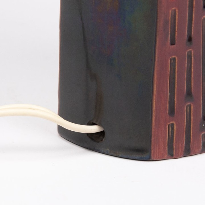 Danish vintage ceramic table lamp from Lyfa