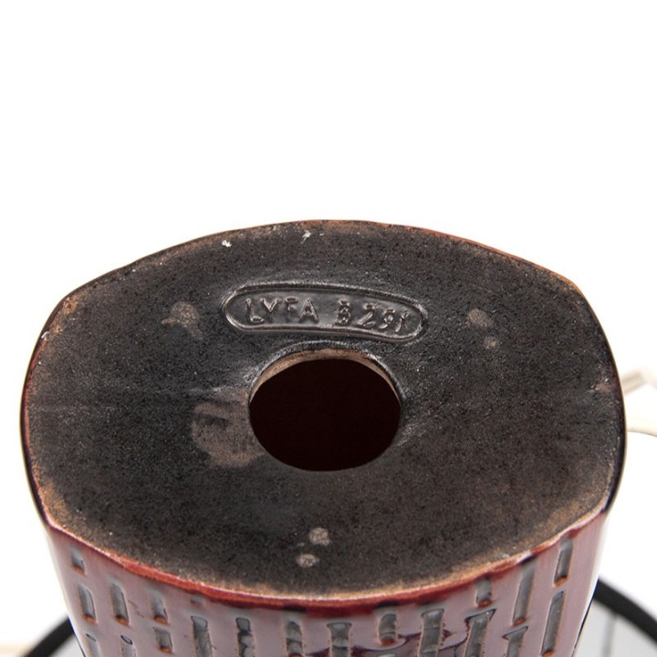 Deense vintage keramiek tafellamp van Lyfa