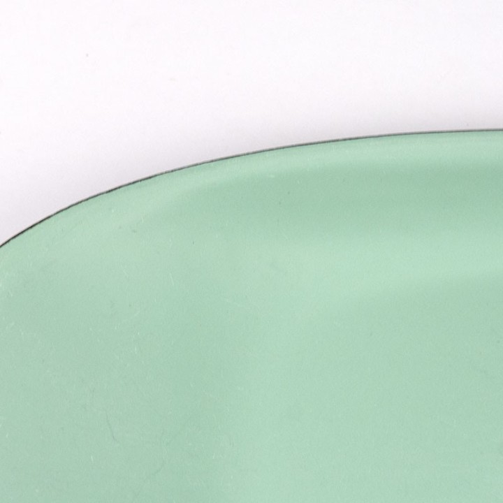 Groen/ zwarte vintage metalen Deense schaal