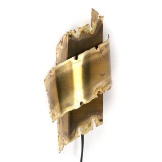Vintage messing wandlamp ontwerp Svend Aage Holm Sørensen
