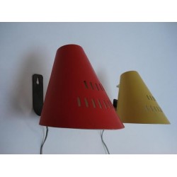 2 Design wall lamps from the fifties