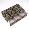 Vijftiger jaren vintage ladeblok van karton en stof