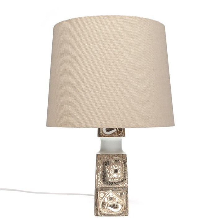 Vintage Royal Copenhagen en Fog & Morup groot model tafellamp