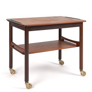 Vijftiger jaren vintage Deense thee trolley