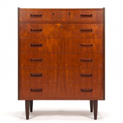 Teak Danish vintage chest of drawers by Munch Mobler