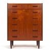 Teak Danish vintage chest of drawers by Munch Mobler