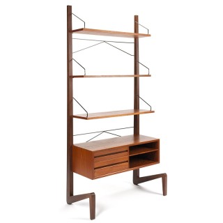 Luxury Danish vintage freestanding wall system design Poul