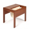 Teak side table / newspaper rack vintage model