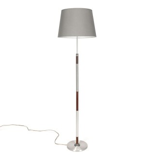 Palissanderhouten vintage Deense vloerlamp