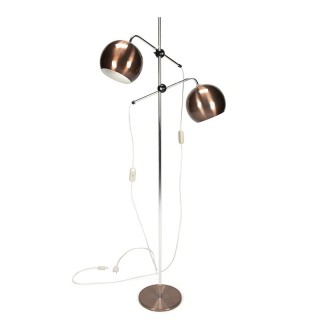 Danish vintage floor lamp with ball caps