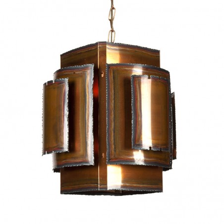 Danish copper vintage hanging lamp design Holm Sørensen