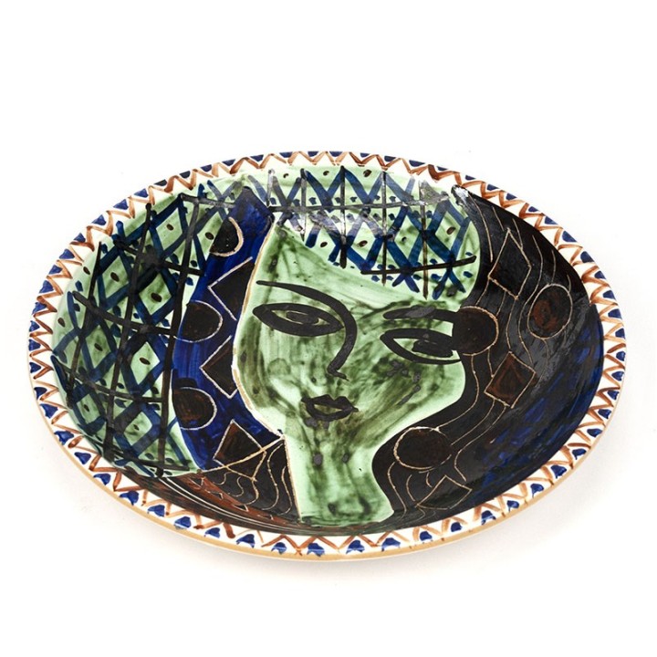 Danish Knabstrup plate vintage period 1950-1965