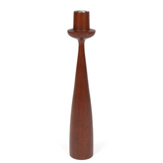 Large model Danish vintage teak candlestick