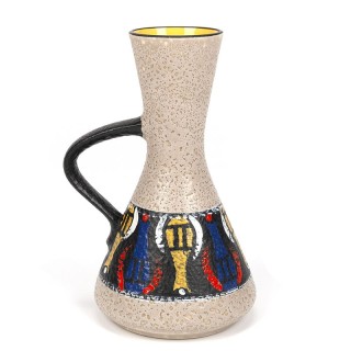 Colored vintage West-Germany vase jug model