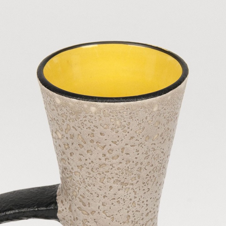 Gekleurde vintage West-Germany vaas kan model