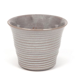 Gray vintage small model flower pot from the 50s/60s