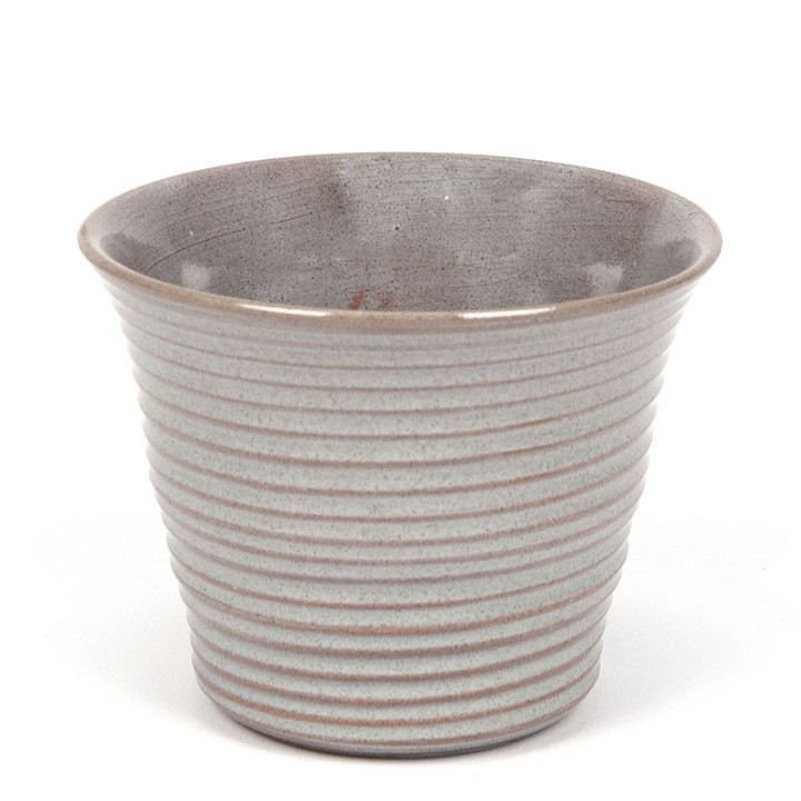 Gray vintage small model flower pot from the 50s/60s