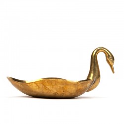 Brass vintage serving swan