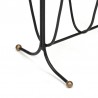 Fifties vintage magazine rack black with yellow detail