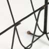 Fifties vintage magazine rack black with yellow detail
