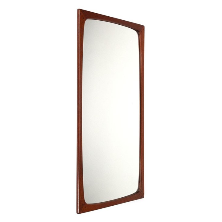 Deense luxe vintage design spiegel Asbjorn Møbler groot model