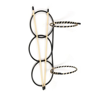 Dubbele jaren vijftig vintage wand bloempot houder