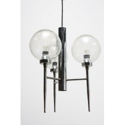 Chrome/ glass hanging lamp
