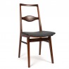 Danish vintage dining table chair with special backrest