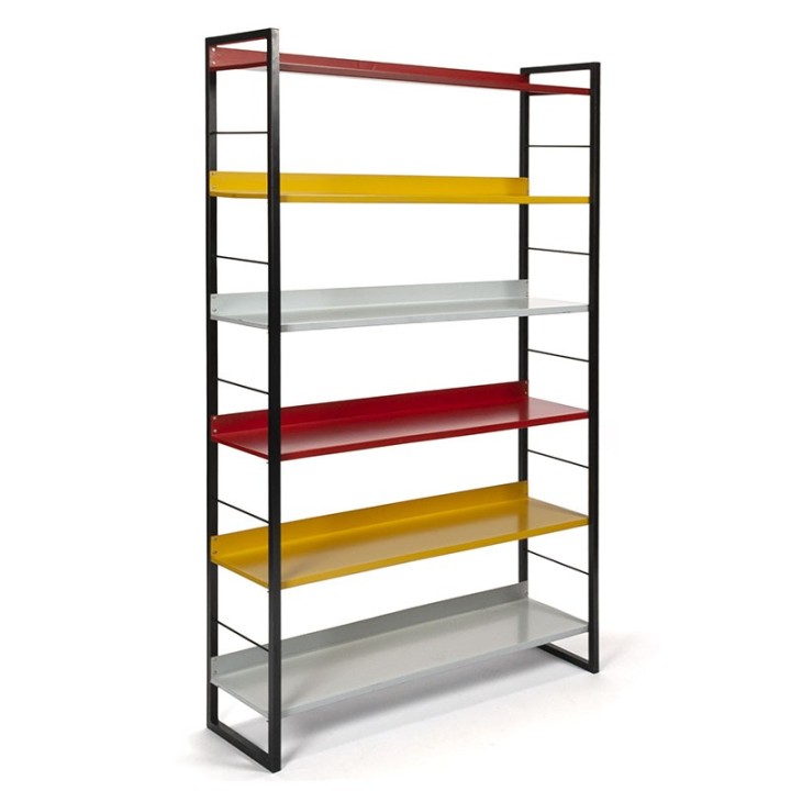 Dutch vintage bookcase design A.D. Dekker for Tomado